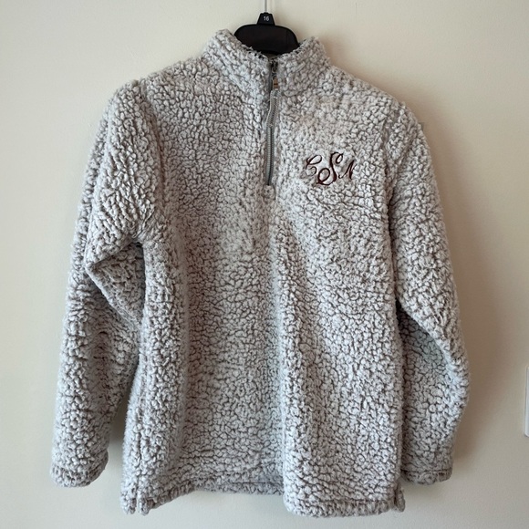 Sherpa Gray Sweater For Women Size M. Fall Winter Casual - Picture 1 of 8